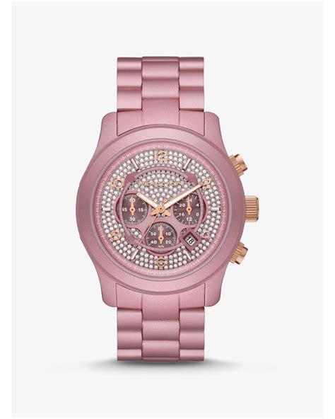 michael kors horloge pink limited edition|Michael Kors runway pink.